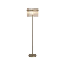 Lampadar Searchlight Swizzle metal, sticla, auriu, sampanie, E27, 60W - EU55626CP