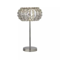 Veioza Searchlight Marylin metal, cristal, crom, transparent, G9, 33W - EU5817CC
