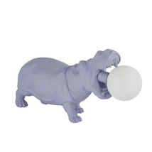 Veioza Searchlight HIPPO rasina, sticla, lila, G9 - EU60549