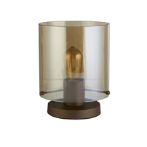 Veioza Searchlight SWEDEN metal, sticla, maro, chihlimbar,E27 - EU88913-1MO