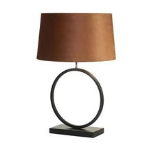 Veioza Searchlight Elegant metal, textil, negru, portocaliu, E27, 60W - EU93101OR