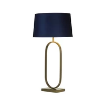 Veioza Searchlight Modish metal, textil, bronz, mov, E27, 60W - EU94102AZ