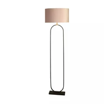 Lampadar Searchlight Modish metal, textil, negru, roz, E27, 60W - EU95101PI