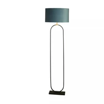 Lampadar Searchlight Modish metal, textil, negru, albastru, E27, 60W - EU95101TE