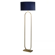 Lampadar Searchlight Modish metal, textil, bronz, mov, E27, 60W - EU95102AZ