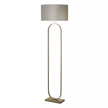 Lampadar Searchlight Modish metal, textil, bronz, gri, E27, 60W - EU95102GY