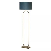 Lampadar Searchlight Modish metal, textil, bronz, albastru, E27, 60W - EU95102TE