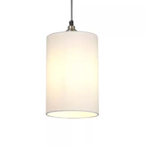 Abajur Searchlight textil, alb, B22, E14, E27 - SO701901