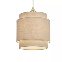Abajur Searchlight textil, gri, B22, E14, E27 - SO701926
