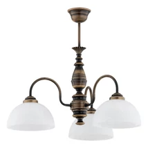 Candelabru Lemir FELIX metal, sticla, 3x E27 - O3193 W3 PAT