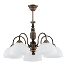 Candelabru Lemir FELIX metal, sticla, 5x E27 - O3195 W5 PAT