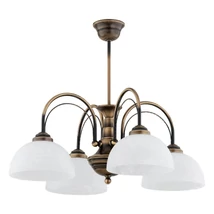 Candelabru Lemir OPAL metal, sticla, 4x E27 - O3394 W4 PAT