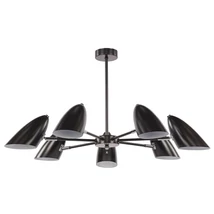 Pendul AIDA metal, negru, E14 - MOD033PL-07B