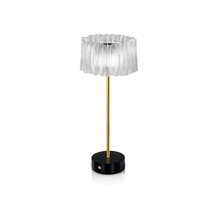 Veioza Slamp ACCORDÉON metal, Lentiflex, negru, transparent LED, 2700K, 1,3W, 150lm - ACRT000PRB000BT000EU