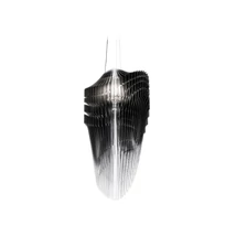 Pendul Slamp AVIA metal, Cristalflex, negru, transparent E27 - AVISL00BKF01T00000EU