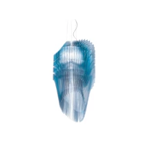 Pendul Slamp AVIA metal, Cristalflex, albastru E27 - AVISM00BLU01T00000EU