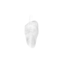 Pendul Slamp AVIA metal, Cristalflex, alb, transparent E27 - AVISS00WHF01T00000EU