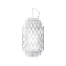 Pendul Slamp CHANTAL metal, Cristalflex, Lentiflex, alb E27 - CHNSM00WHT01T00E27EU