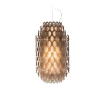 Pendul Slamp CHANTAL metal, Cristalflex, Lentiflex, portocaliu E27 - CHNSS00ORG01T00E27EU
