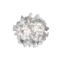 Plafoniera Slamp CLIZIA metal, Lentiflex, Cristalflex, fumuriu E14 - CLICS00FUM00000000EU