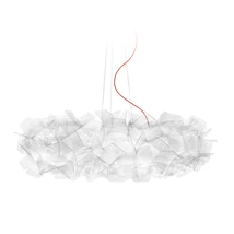 Pendul Slamp CLIZIA metal, Cristalflex, alb E27 - CLISL00PXL01R00000EU