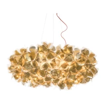 Pendul Slamp CLIZIA metal, tehnopolimer, auriu E27 - CLISXXLGNM01R00000EU