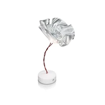 Veioza Slamp LAFLEUR metal, Lentiflex, alb, transparent LED, 1,3W, 2700K, 150lm - LAFT000PRS000BT000EU