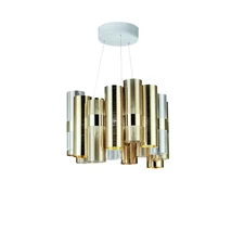 Pendul Slamp LA LOLLO metal, Lentiflex, Goldflex, auriu LED, 2700K, 40W, 4600lm - LALSM00GLD01T00NMTEU