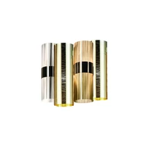 Aplica de perete Slamp LA LOLLO metal, Lentiflex, Goldflex, auriu E14 - LALWM00GLD00000NMTEU
