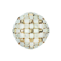Plafoniera Slamp MIDA metal, Lentiflex, Opalflex, Goldflex, alb, auriu E27 - MIDCL00GLD00000NMTEU