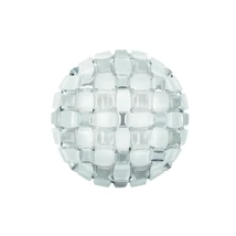 Plafoniera Slamp MIDA metal, Lentiflex, Opalflex, Steelflex, alb, argintiu E27 - MIDCL00SLV00000NMTEU