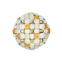 Plafoniera Slamp MIDA metal, Lentiflex, Opalflex, Goldflex, chihlimbar E27 - MIDCL00YLW00000NMTEU