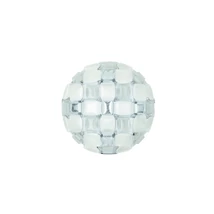 Plafoniera Slamp MIDA metal, Lentiflex, Opalflex, Steelflex, alb, argintiu E27 - MIDCM00SLV00000NMTEU