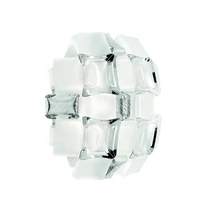 Aplica de perete Slamp MIDA metal, Lentiflex, Opalflex, Steelflex, alb, argintiu E14 - MIDWS00SLV00000NMTEU