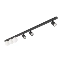 Plafoniera TK Lighting VOX metal, sticla, negru, alb, GU10+G9 - TK-10003