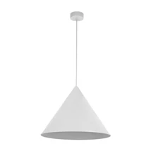 Pendul TK Lighting CONO metal, alb, E27 - TK-10010