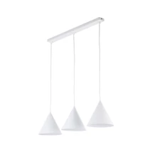 Pendul TK Lighting CONO metal, alb, E27 - TK-10011