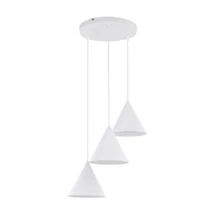 Pendul TK Lighting CONO metal, alb, E27 - TK-10012