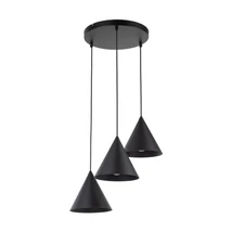 Pendul TK Lighting CONO metal, negru, E27 - TK-10067