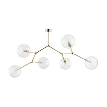 Plafoniera TK Lighting FAIRY metal, sticla, auriu, transparent, G9 - TK-10071