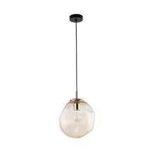 Pendul TK Lighting SOL metal, sticla, negru, chihlimbar, E27 - TK-10083