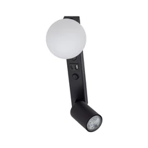 Aplica de perete TK Lighting VOX metal, sticla, negru, alb, GU10+G9 - TK-10152