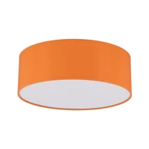 Plafoniera TK Lighting NICOLA metal, plastic, textil, portocaliu, alb, E27 - TK-10153