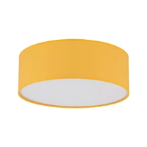 Plafoniera TK Lighting NICOLA metal, plastic, textil, galben, alb, E27 - TK-10154