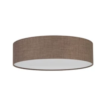 Plafoniera TK Lighting EARTH metal, textil, maro, alb, E27 - TK-10165