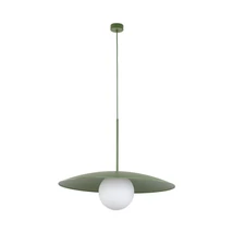 Pendul TK Lighting SLATE metal , sticla, verde, alb, E27 - TK-10909