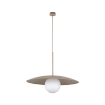 Pendul TK Lighting SLATE metal , sticla, bej, alb, E27 - TK-10910