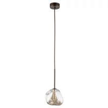 Pendul TK Lighting LAVA metal, sticla, maro, chihlimbar, G9 - TK-11025