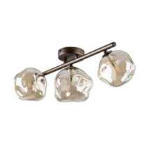Plafoniera TK Lighting LAVA metal, sticla, maro, chihlimbar, G9 - TK-11035