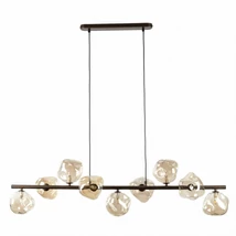 Pendul TK Lighting LAVA metal, sticla, maro, chihlimbar, G9 - TK-11037